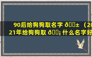 90后给狗狗取名字 🐱 （2021年给狗狗取 🐡 什么名字好）